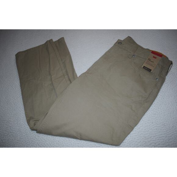 Levis 514 Pants Mens Size 40 x 30 Straight Stretch Tan Cotton 5 Pocket NEW - Picture 1 of 8